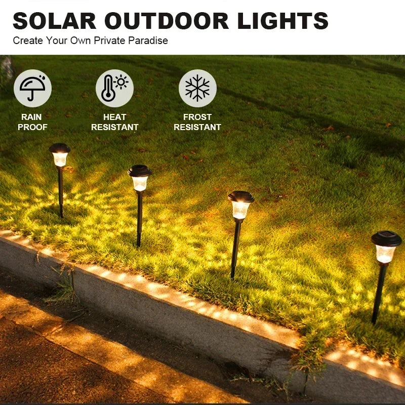 GlowPath Solar Garden Lights - Waterproof LED Elegance