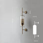 Golden Orb Modern Glass Wall Sconce Light Fixture