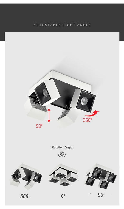Dimmable 360° COB LED Downlight Spotlights