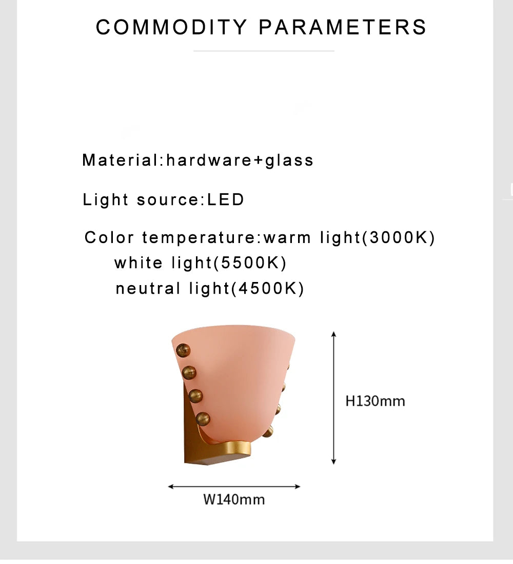 Chic Glass Bloom Wall Sconce - Pink & Green Delight