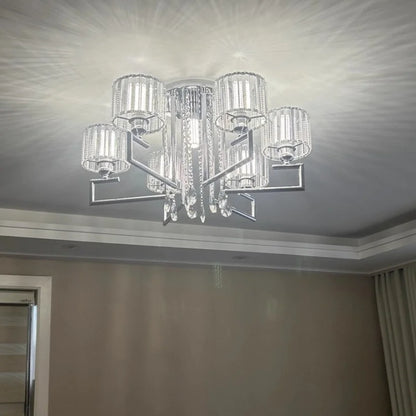 Crystal Glow: Modern LED Ceiling Light Fixture