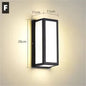 Modern Black LED Outdoor Wall Sconce