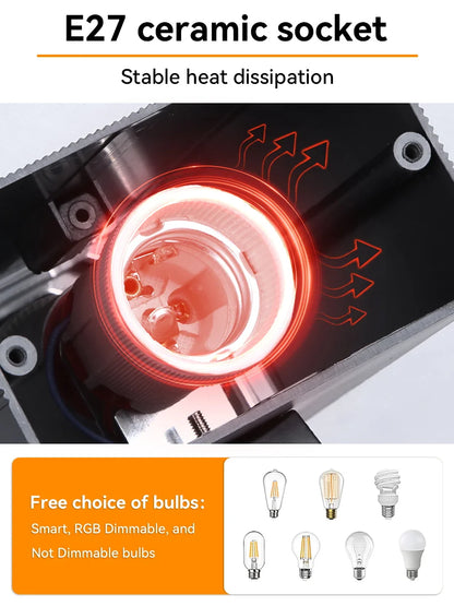 TriColor LED Outdoor Wall Light - IP65 Waterproof