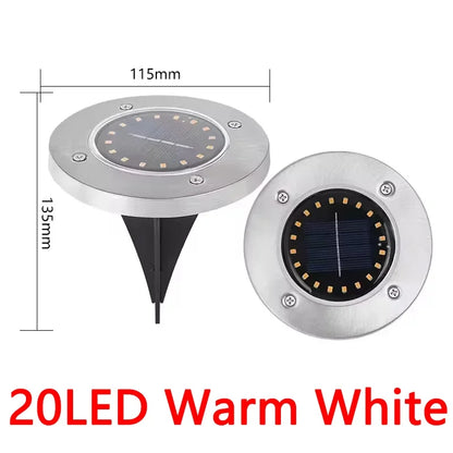 Solar In-Ground Disk Lights