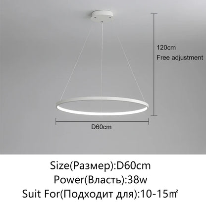 Round LED Ring Pendant