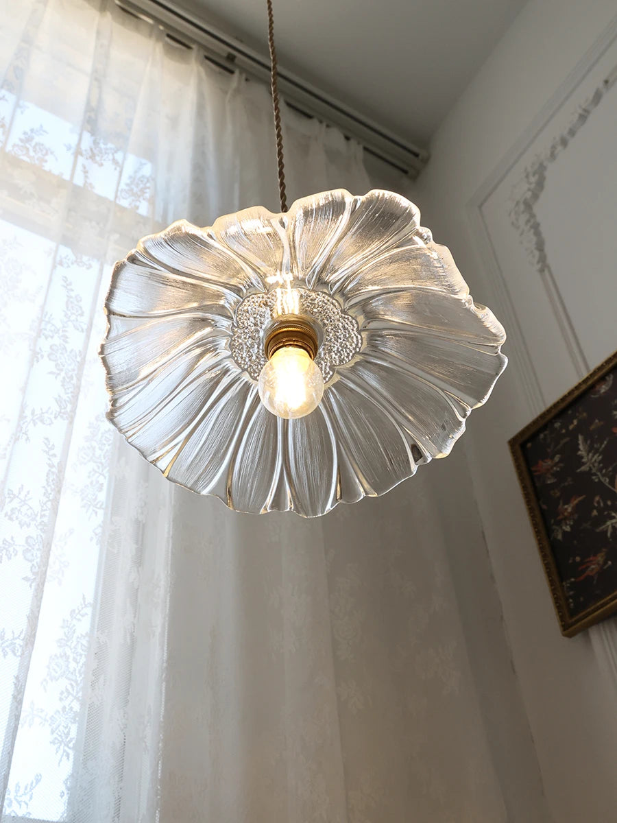 IWHD Nordic Vintage Copper Glass LED Pendant Light Fixtures
