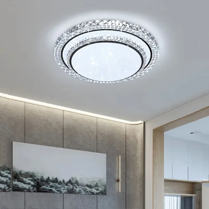 LustreGlow Simple LED Ceiling Chandelier