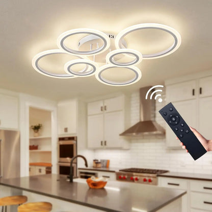 GlowRing: Dimmable LED Ceiling Chandelier