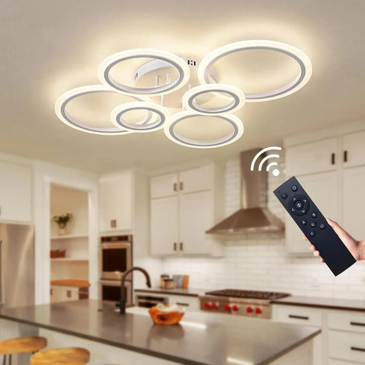 GlowRing: Dimmable LED Ceiling Chandelier