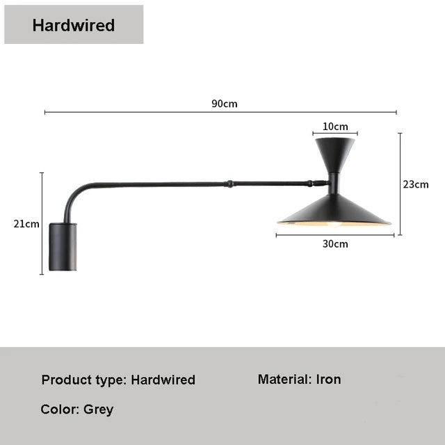 Nordic Glow: Adjustable LED Wall Lamp