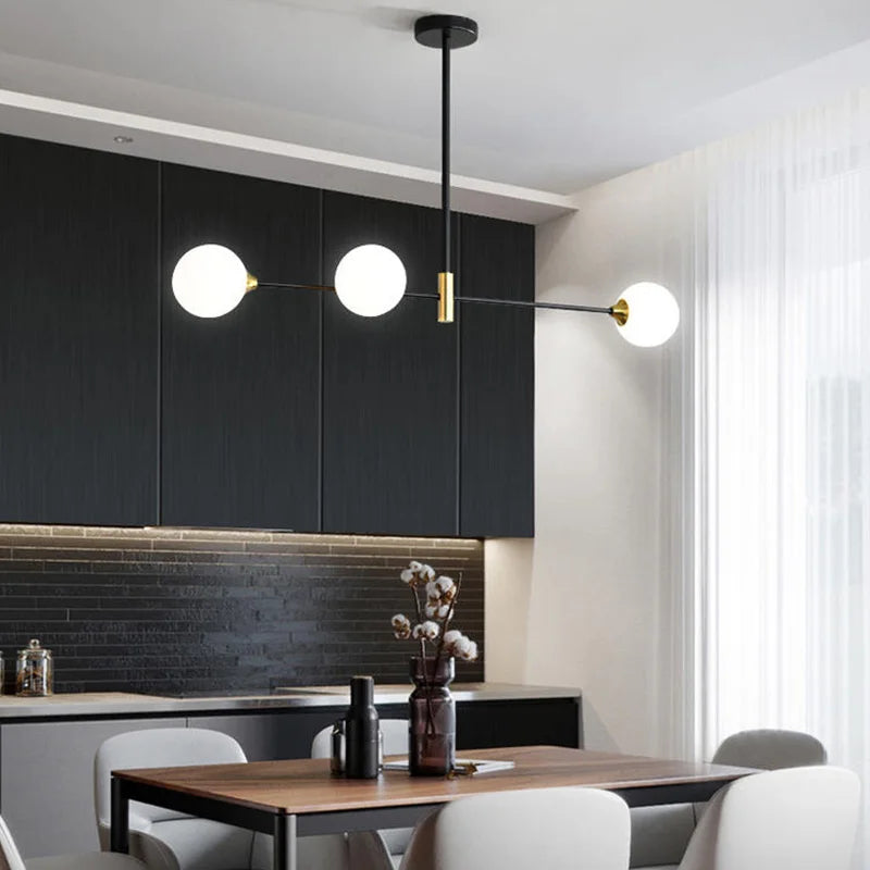 Glass Globe Chandelier