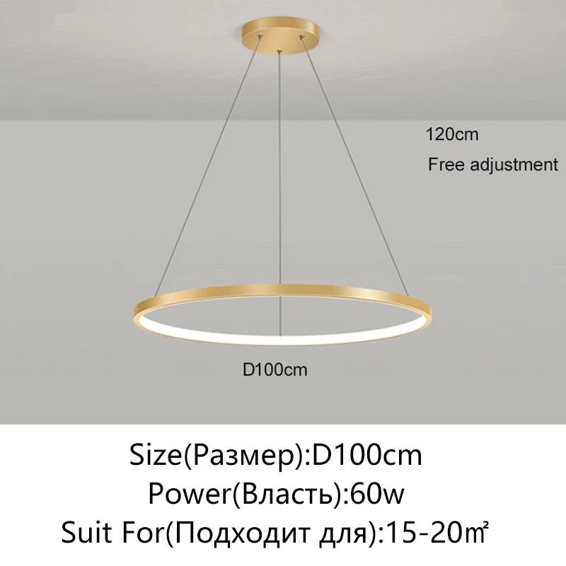 Round LED Ring Pendant