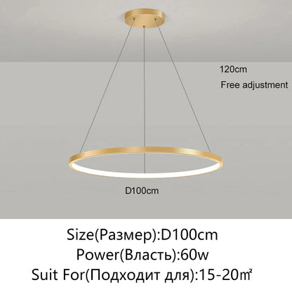 Round LED Ring Pendant