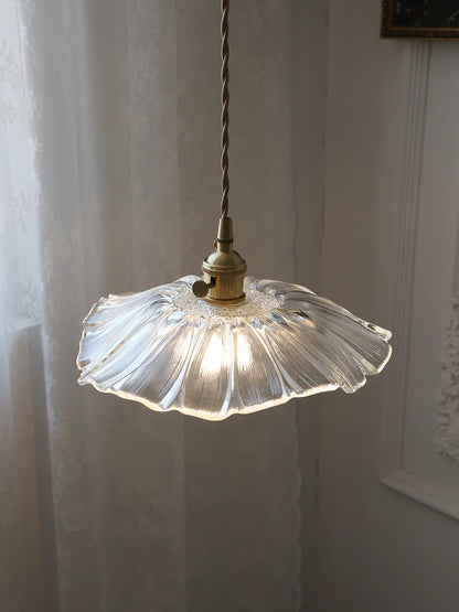 IWHD Nordic Vintage Copper Glass LED Pendant Light Fixtures