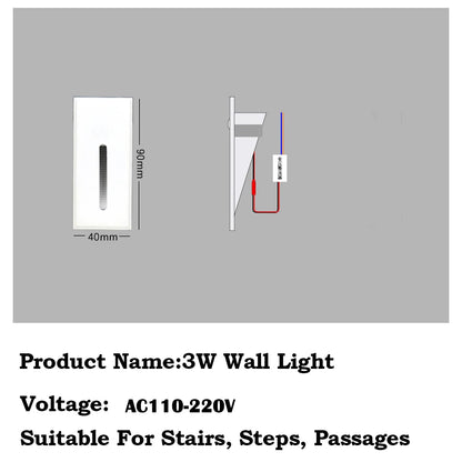 GlowStep LED Recessed Wall Sconce Light