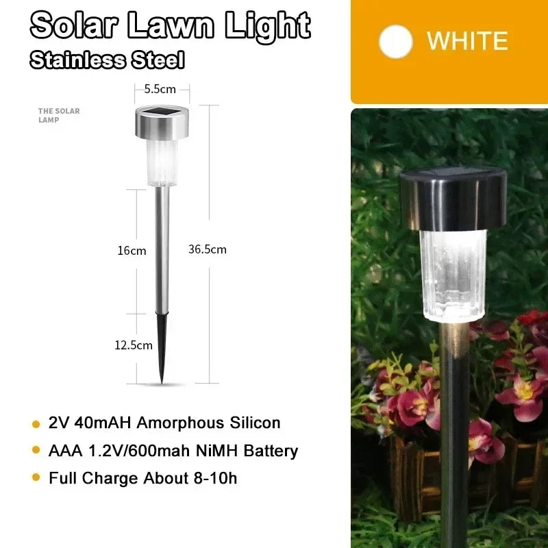 GlowPath Solar Garden Lights - Waterproof LED Elegance