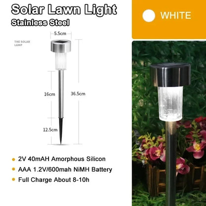 GlowPath Solar Garden Lights - Waterproof LED Elegance