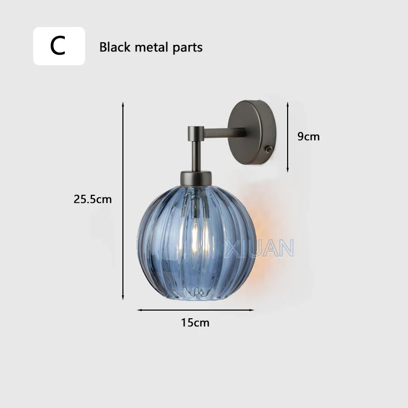 Amber Smoke Wall Sconces