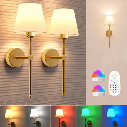 Rechargeable Remote Wall Sconce