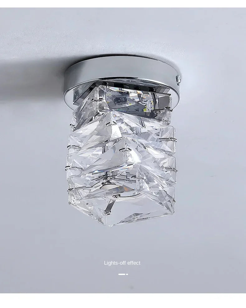 Crystal Round Double Layer Chandelier