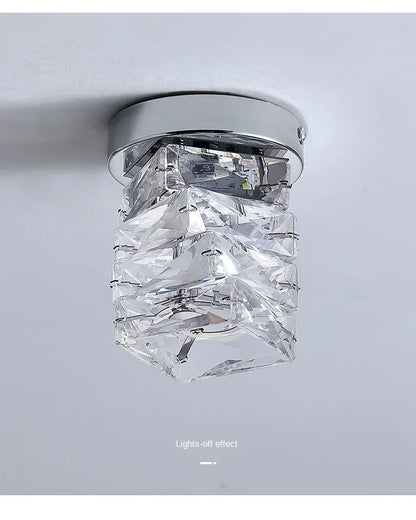 Crystal Round Double Layer Chandelier