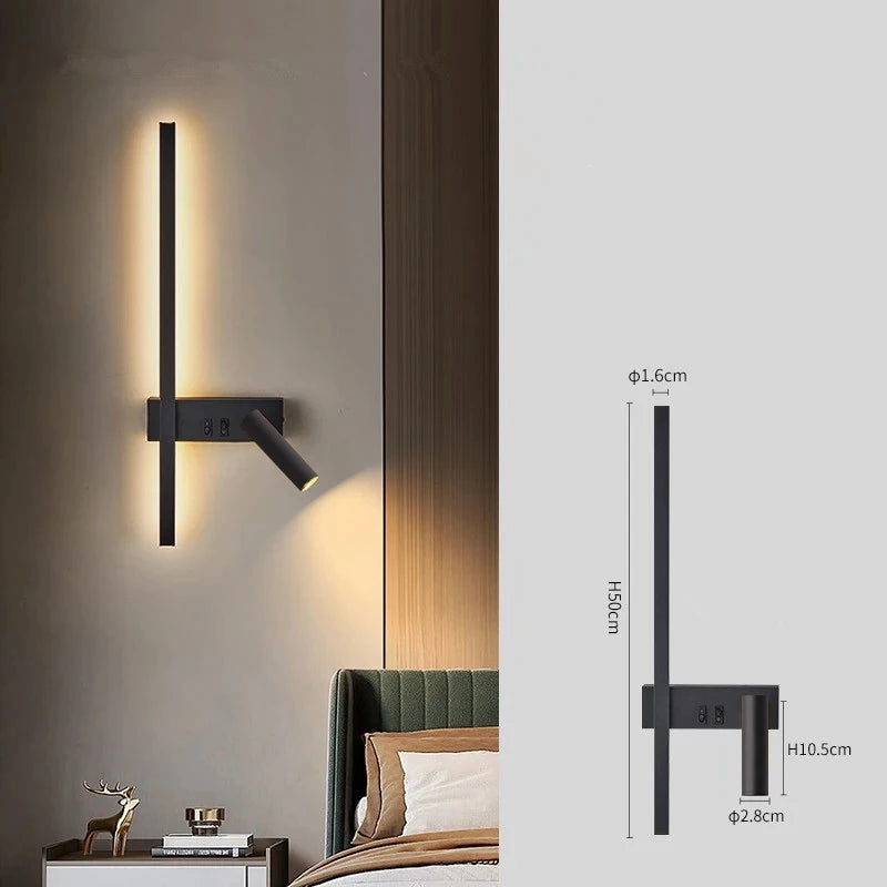 Nordic Bedside Wall Lamp