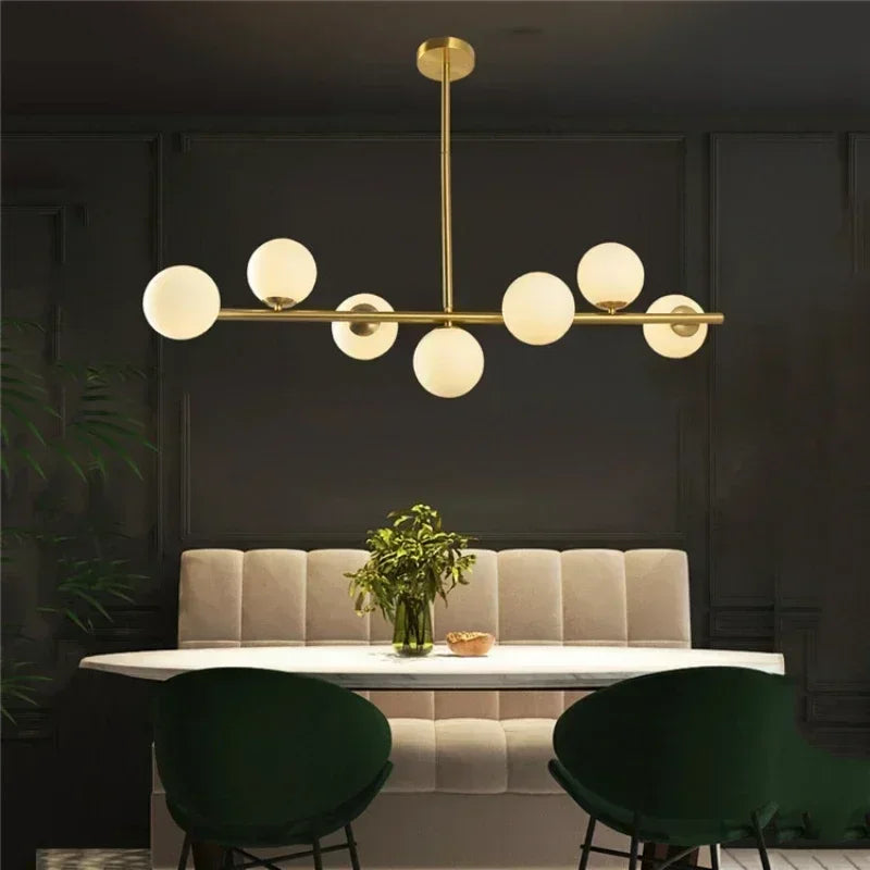 Modern 6-7 Heads Magic Bean Glass Chandelier