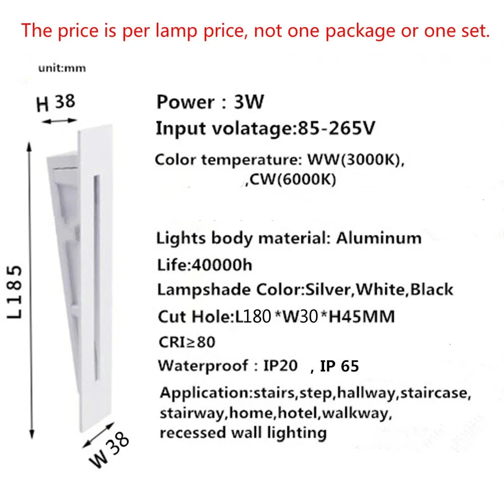 Recessed Led Stair Light