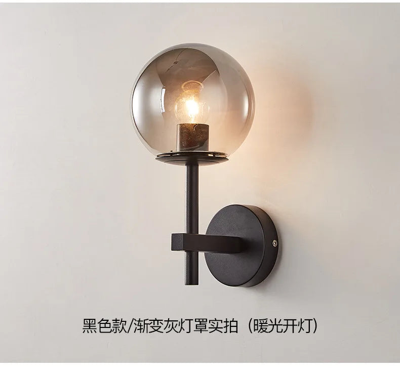 Nordic Glow: Sphere LED Wall Sconce Light