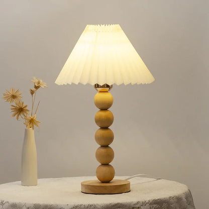 Nordic Glow: Minimalist Wooden Desk Lamp