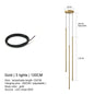 Modern Straight LED Chandelier Hanging Light Fixtures