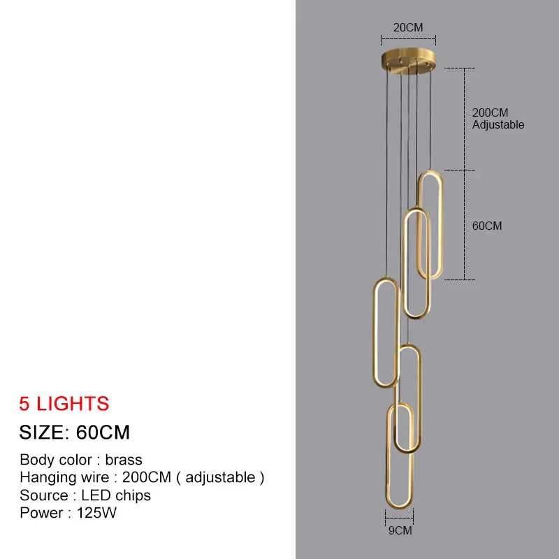 LuminaSphere: Modern LED Chandelier Pendant Light