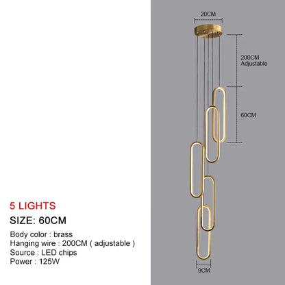 LuminaSphere: Modern LED Chandelier Pendant Light