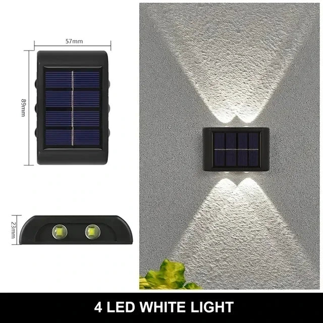 LumiGuard Solar Wall Light - 12 LED Waterproof Lamp