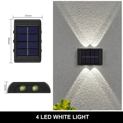 LumiGuard Solar Wall Light - 12 LED Waterproof Lamp
