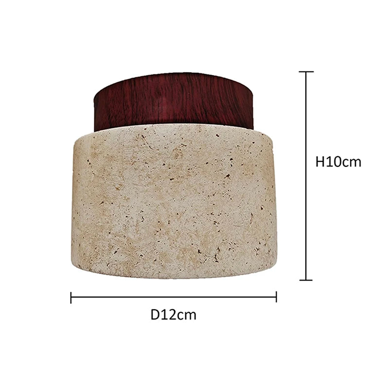 Travertine Stone Ceiling Light