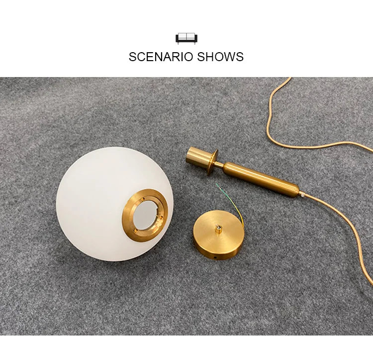 Modern Chandelier Glass Ball LED Pendant Lights