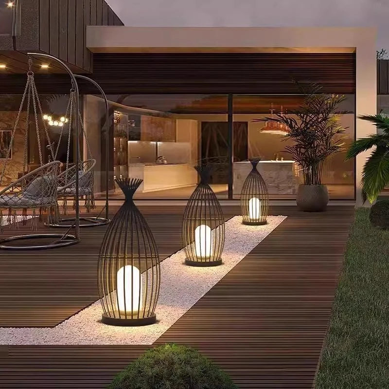 AquaGlow Outdoor Floor Lamp