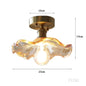 Lotus Glow: Nordic Ceiling Lamp for Porch & Foyer