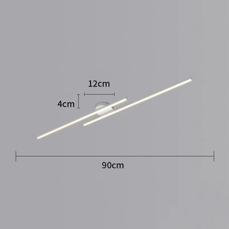 AluGlow Modern LED Ceiling Lamp - Stylish Indoor Light