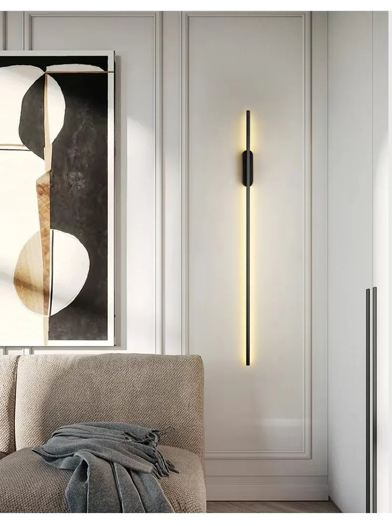 Modern LED Long Wall Lamp Nordic Minimalist Living Room Sofa