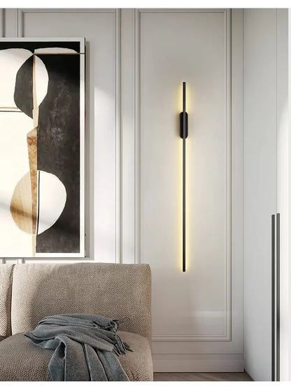 Modern LED Long Wall Lamp Nordic Minimalist Living Room Sofa