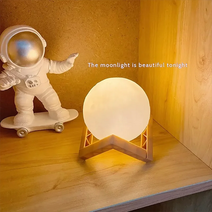 Galactic Moon Glow: Kids' Night Light Delight