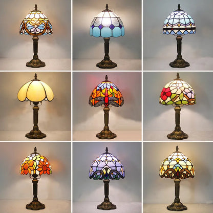 khelse Retro Tiffany Table Lamp