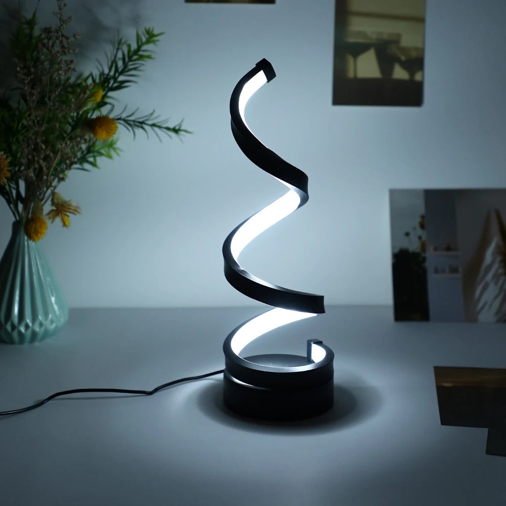 Modern Spiral Table Lamp