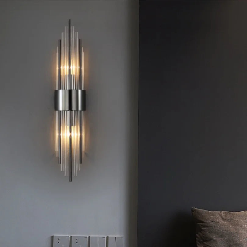 Crystal Bedside Wall Lamp