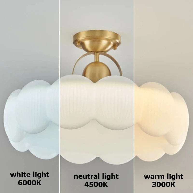 Creme Ceiling Lights - Modern, Cute, Round