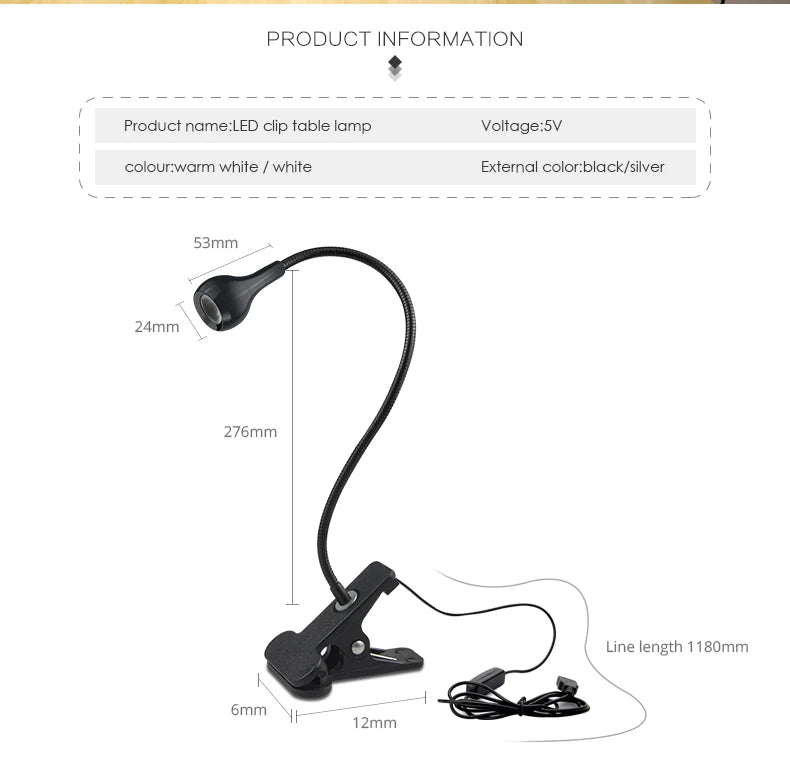 FlexiGlow USB Reading Light