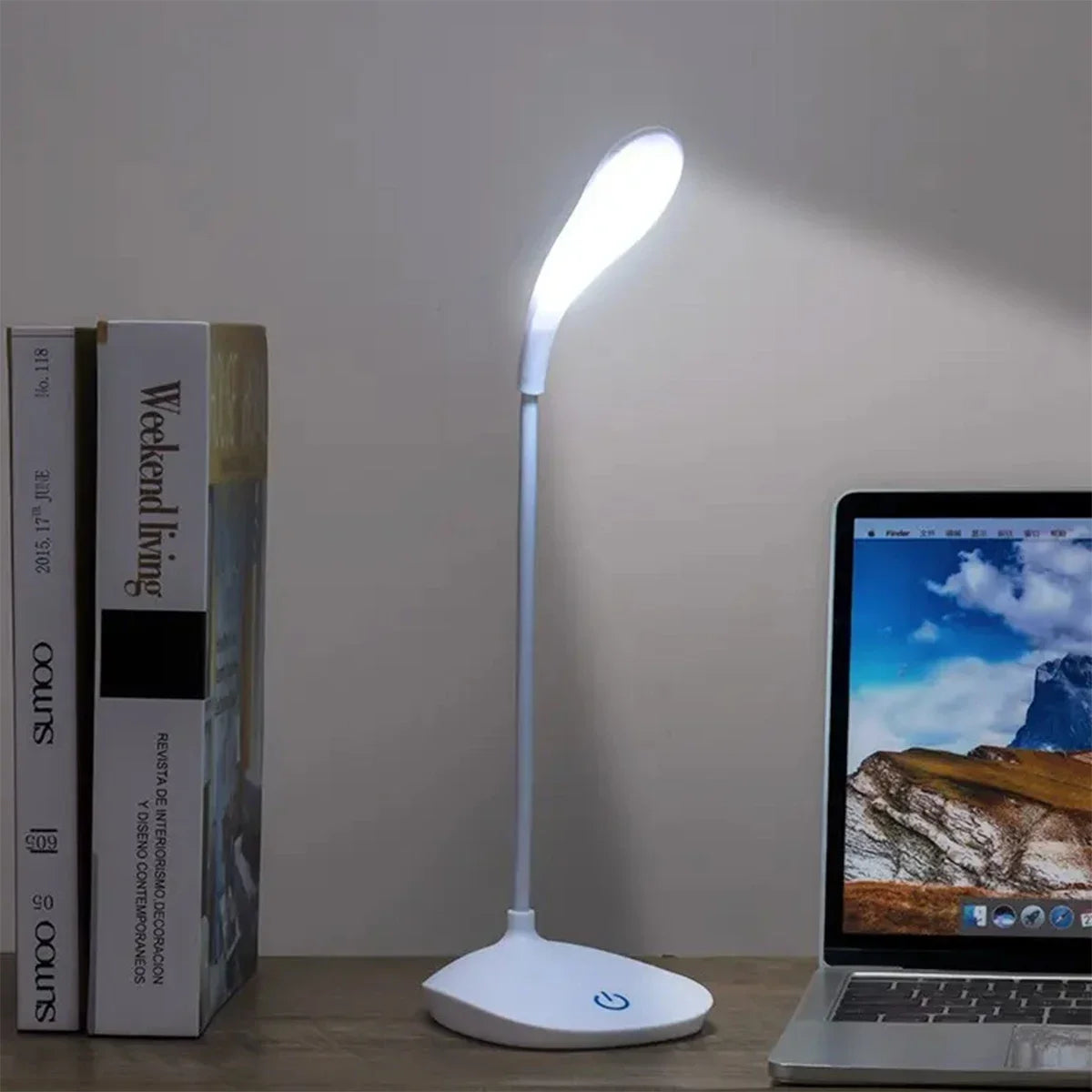 Smart Touch LED Desk Lamp - Portable & USB Rechargeable