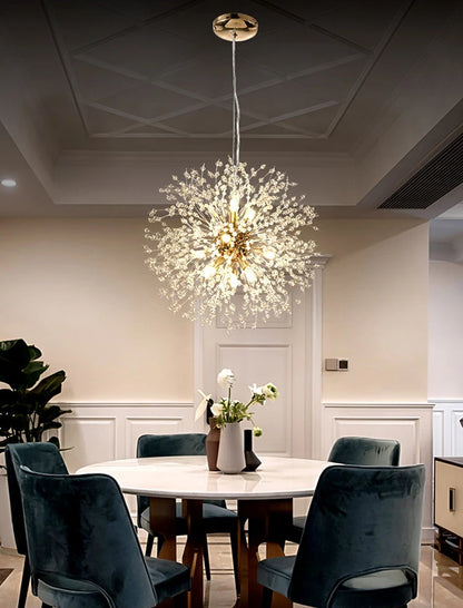 Dandelion Crystal LED Pendant